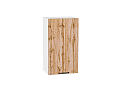 Шкаф верхний с 1-ой дверцей Флэт (716х400х318) Белый/wotan oak 2s