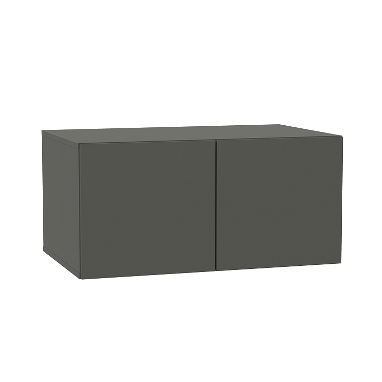 Тумба 95.06 Марко (2-х дв) диамант серый/ДВПО белый