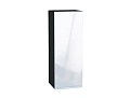 Шкаф верхний с 1-ой дверцей Фьюжн (920х350х320) graphite/angel