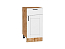 Шкаф нижний с 1-ой дверцей и ящиком Лофт (816х400х478) Дуб Вотан/Super White
