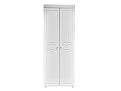 Шкаф 2-х дверный Монако белый/ПВХ белое дерево