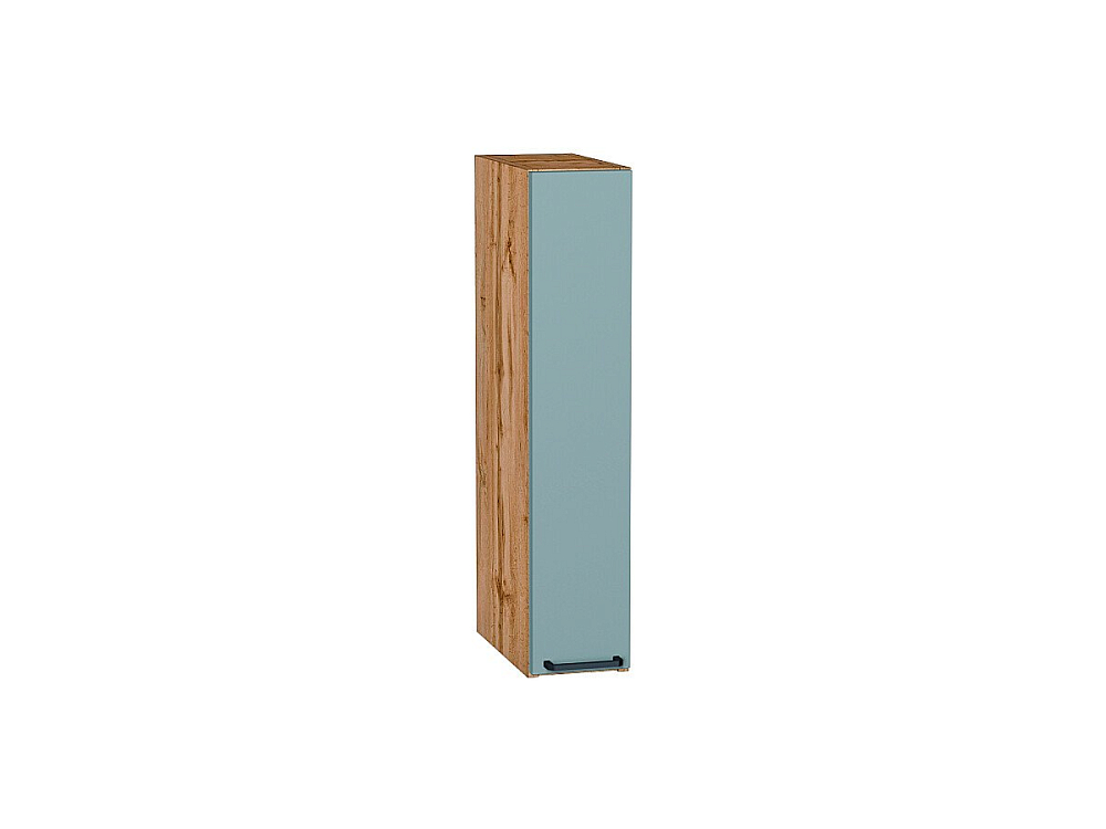 Шкаф верхний бутылочница Флэт (716х150х318) Дуб Вотан/grey-green in 2s