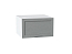 Шкаф верхний горизонтальный глубокий Сканди (358х600х576) Белый/Grey Softwood
