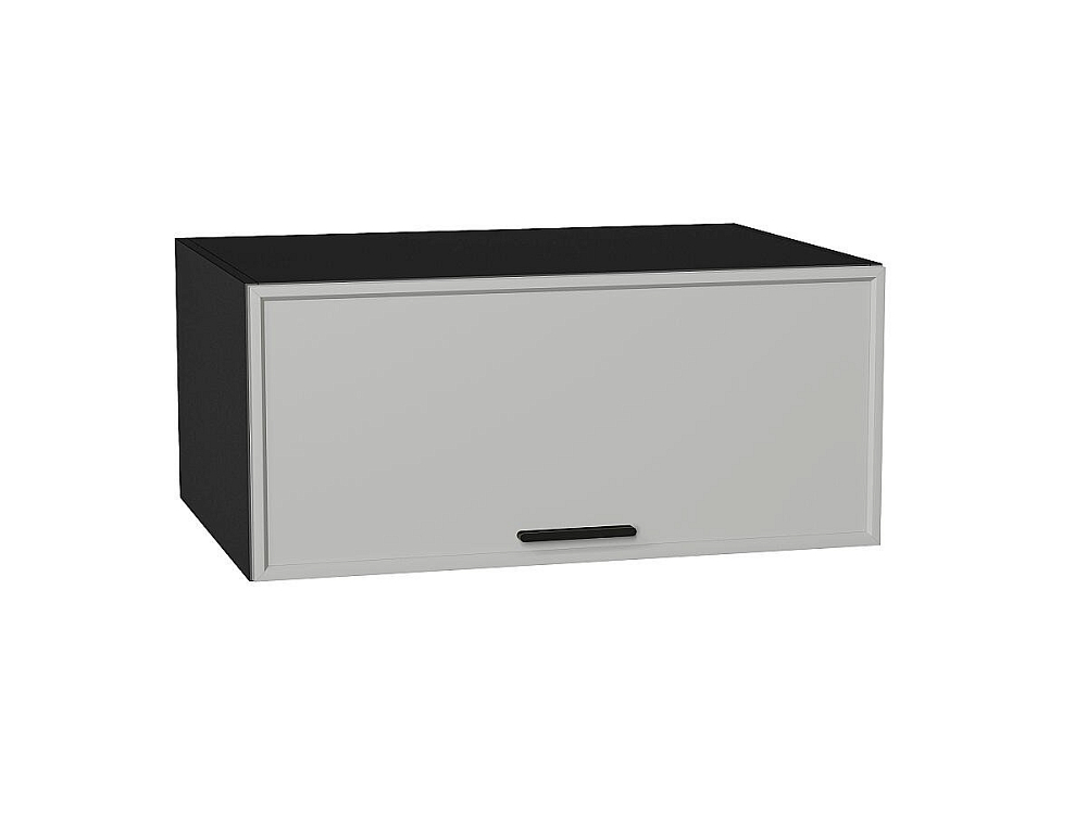 Шкаф верхний горизонтальный глубокий Фрейм (358х800х580) graphite/grey silk