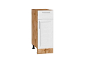 Шкаф нижний с 1-ой дверцей и ящиком Сканди (816х300х480) Дуб Вотан/white softwood