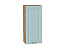 Шкаф верхний с 1-ой дверцей Ницца (920х400х318) Дуб Вотан/Голубой