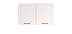 Шкаф навесной Аризона (1200) (белый / ДВПО: белый / профиль: ПВХ белый О)