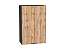 Шкаф верхний с 1-ой дверцей Флэт (920х600х318) Graphite/Wotan Oak 2S