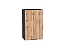 Шкаф верхний с 1-ой дверцей Флэт (716х450х318) Graphite/Wotan Oak 2S