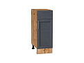 Шкаф нижний с 1-ой дверцей и ящиком Сканди (816х300х480) Дуб Вотан/graphite softwood