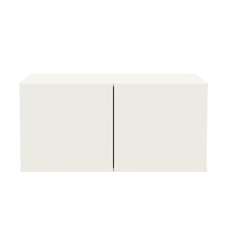 Тумба 95.06 Марко (2-х дв) белый текстурный/ДВПО белый