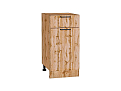 Шкаф нижний с 1-ой дверцей и ящиком Флэт (816х400х478) Дуб Вотан/wotan oak 2s