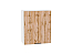 Шкаф верхний с 1-ой дверцей Флэт (716х600х318) Белый/Wotan Oak 2S