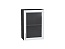 Шкаф верхний с 1-ой остекленной дверцей Сканди (716х500х320) Graphite/White Softwood