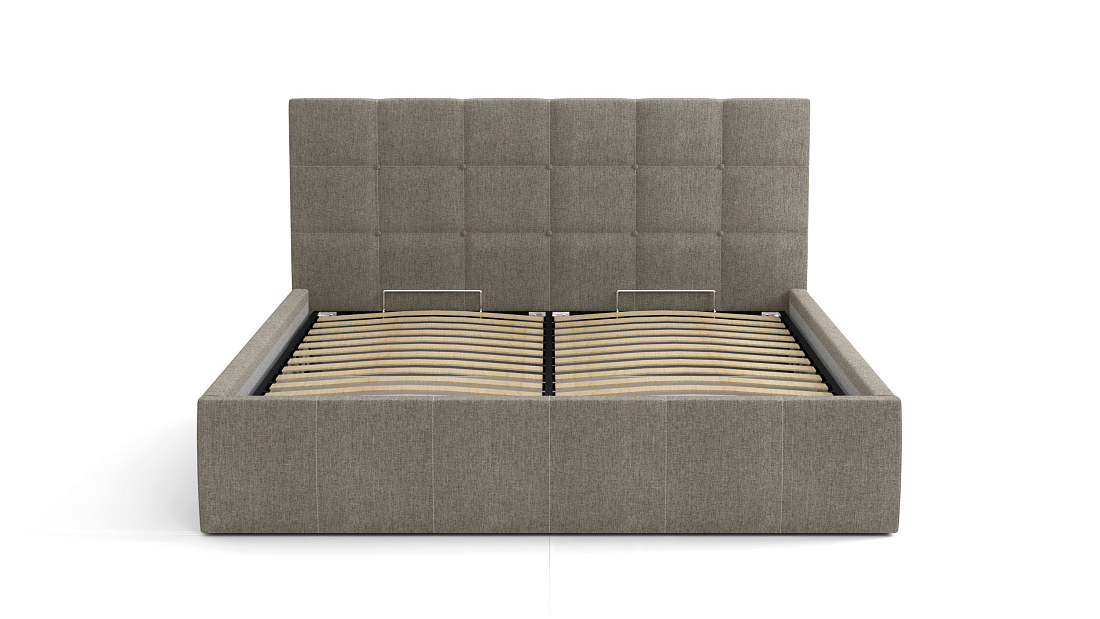 Кровать "Диана" 1400 (Н=1010мм) с подъемным мех. жаккард тесла дым