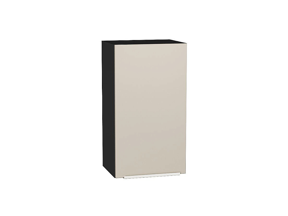 Шкаф верхний с 1-ой дверцей Фьюжн (716х400х320) graphite/cream silk