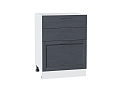 Шкаф нижний с 3-мя ящиками Сканди (816х600х480) Белый/graphite softwood