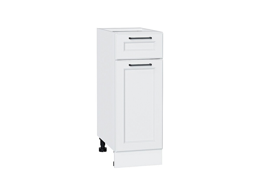 Шкаф нижний с 1-ой дверцей и ящиком Барселона (816х300х484) Белый/Белый