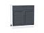 Шкаф нижний с 2-мя дверцами и ящиком Сканди (816х800х480) Белый/Graphite Softwood