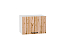 Шкаф верхний горизонтальный Флэт (358х500х318) Белый/Wotan Oak 2S