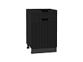 Шкаф нижний с 1-ой дверцей и ящиком Евро Лайн (816х500х478) graphite/Антрацит