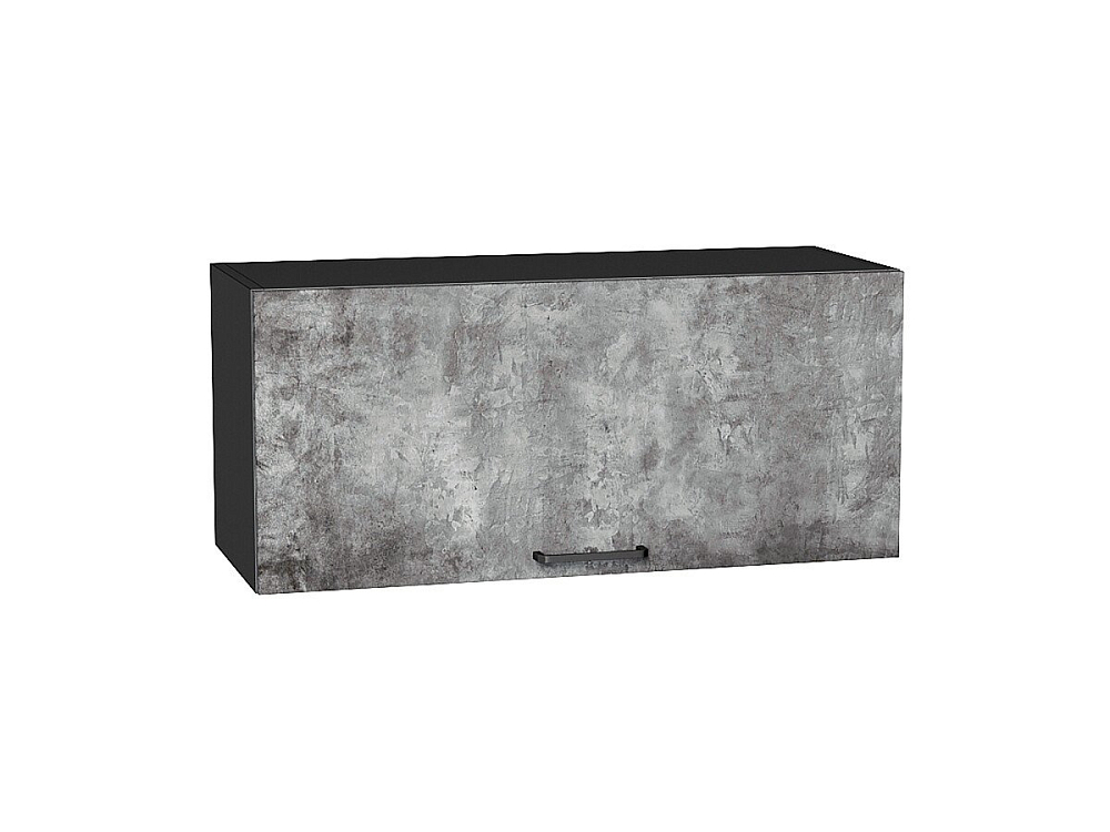 Шкаф верхний горизонтальный Флэт (358х800х318) graphite/temple stone 2s