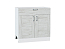 Шкаф нижний с 2-мя дверцами и ящиком Лофт (816х800х480) Белый/Nordic Oak